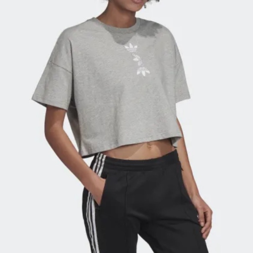 Adidas Gray Crop Top